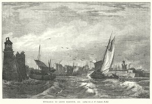Ingresso al porto di Leith da English School
