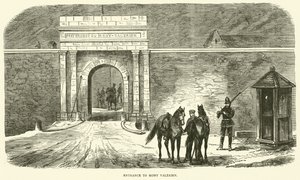 Ingresso a Mont Valerien, gennaio 1871 da English School