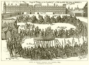 Ingresso del Principe Carlo a Madrid, 1623 da English School