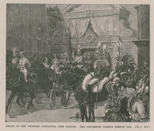 Ingresso della Principessa Alessandra a Londra da English School