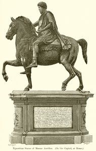 Statua equestre di Marco Aurelio (Sul Campidoglio, a Roma) da English School