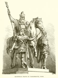 Statua equestre di Carlo Magno, Parigi da English School