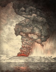 Eruzione del Krakatoa, 26 agosto 1833, pub.1888