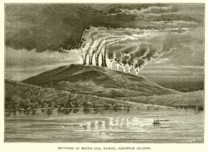 Eruzione del Mauna Loa, Hawaii, Isole Sandwich da English School