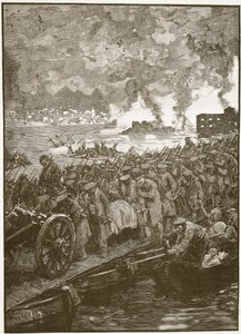 Evacuazione di Sebastopoli, illustrazione da Cassells Illustrated History of England da English School
