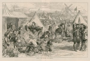 Sera al campo dei volontari da English School