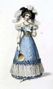 Abito da sera, tavola di moda da Ackermann