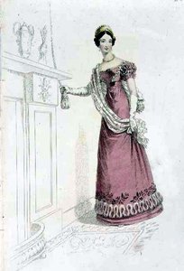 Abito da sera, tavola di moda da Ackermann