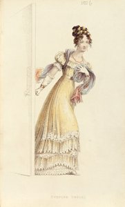 Abito da sera, tavola di moda da Ackermann