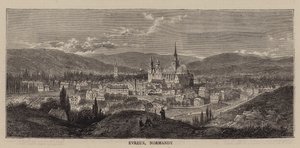 Evreux, Normandia (incisione) da English School