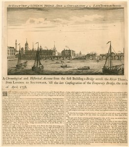 Vista esatta del ponte di Londra dopo l