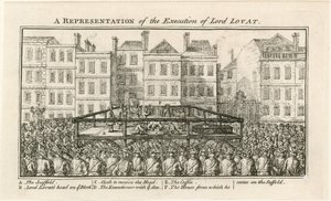 Esecuzione di Lord Lovat (incisione)
