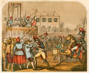 Esecuzione di Luigi XVI di Francia da English School