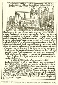 Esecuzione di William Laud, Arcivescovo di Canterbury (1645) da English School