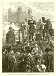 Esecuzione del duca di Northumberland a Tower Hill, 1553 da English School