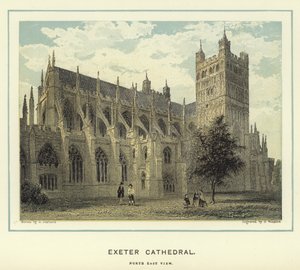 Cattedrale di Exeter, vista nord-est da English School