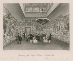 Esposizione della Royal Academy - vista privata da English School