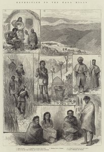 Spedizione alle colline di Naga (incisione) da English School