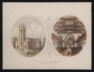 Vedute esterne e interne della Chiesa di Cristo, Harrogate, Yorkshire da English School