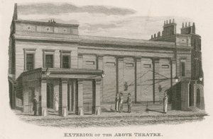 Esterno del Regency Theatre, Tottenham Street, Tottenham Court Road, Londra da English School