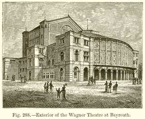 Esterno del Teatro Wagner a Bayreuth da English School
