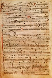 Notazione musicale medievale da English School