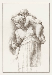 Facsimile di uno Studio di Raffaello (incisione) da English School