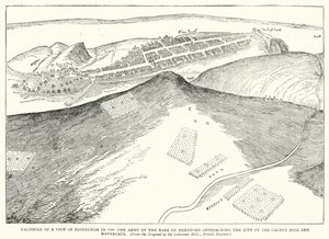 Facsimile di una veduta di Edimburgo nel 1544, l