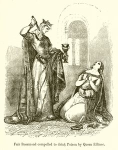 Bella Rosamond Costretta a Bere Veleno dalla Regina Ellinor da English School