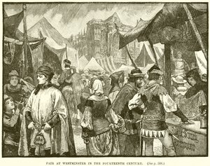 Fiera a Westminster nel XIV secolo