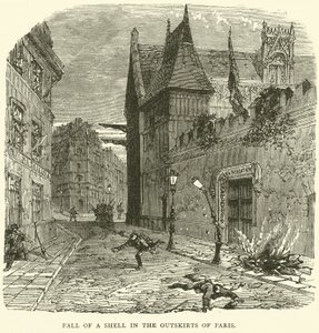 Caduta di un proiettile alla periferia di Parigi, ottobre 1870