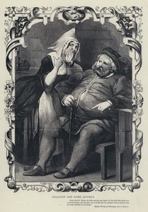 Falstaff e Dame Quickly, Le allegre comari di Windsor, Atto II, Scena 2 da English School