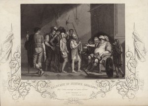 Falstaff alla giustizia Shallow da English School