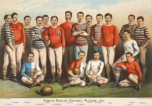 Famosi calciatori inglesi del 1881, da Boys Own da English School