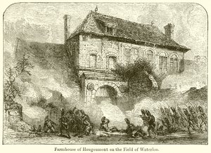 Fattoria di Hougoumont sul Campo di Waterloo da English School
