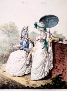 Tavola di moda di abiti da mattina per signore, 1796 da English School