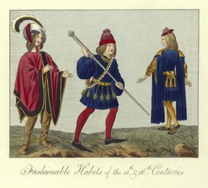 Abiti alla moda del XV e XVI secolo