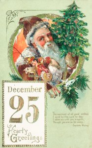 Babbo Natale, biglietto di Natale da English School