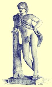 Fauno di Prassitele, illustrazione da History of Rome di Victor Duruy, pubblicato nel 1884 da English School