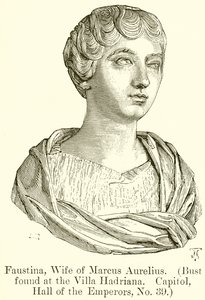 Faustina, moglie di Marco Aurelio (Busto trovato alla Villa Adriana. Campidoglio, Sala degli Imperatori, No. 39)