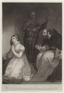 Feckenham per ordine della regina visita Lady Jane Gray nella torre da English School