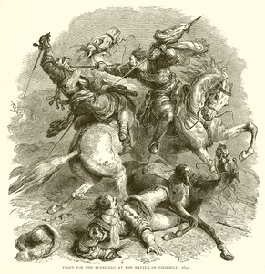 Lotta per lo stendardo nella battaglia di Edgehill, 1642