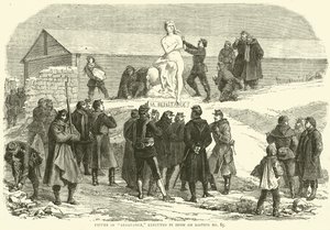 Figura di Resistenza, eseguita nella neve sul Bastione n. 85, dicembre 1870 da English School