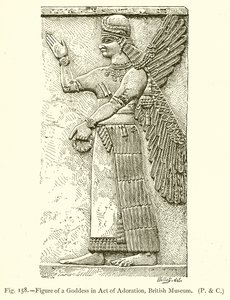 Figura di una dea in atto di adorazione, British Museum da English School