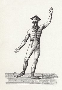 Figura di un uomo che pattina sul ghiaccio da English School