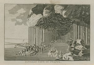La grotta di Fingal a Staffa da English School