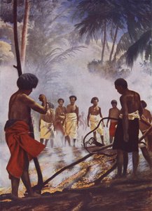 Camminata sul fuoco nelle Fiji