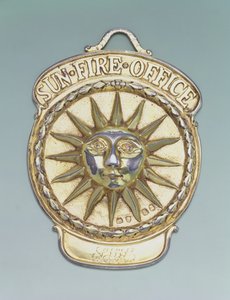 Distintivo di Assicurazione Incendi, c.1810 (metallo) da English School