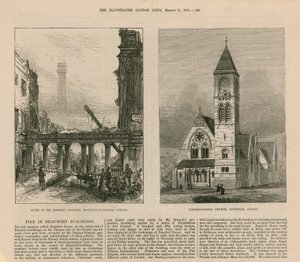 Incendio negli edifici di Beaufort