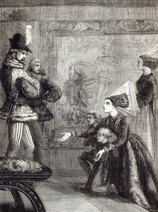 Primo incontro di Edoardo IV e Lady Elizabeth Gray, illustrazione da 